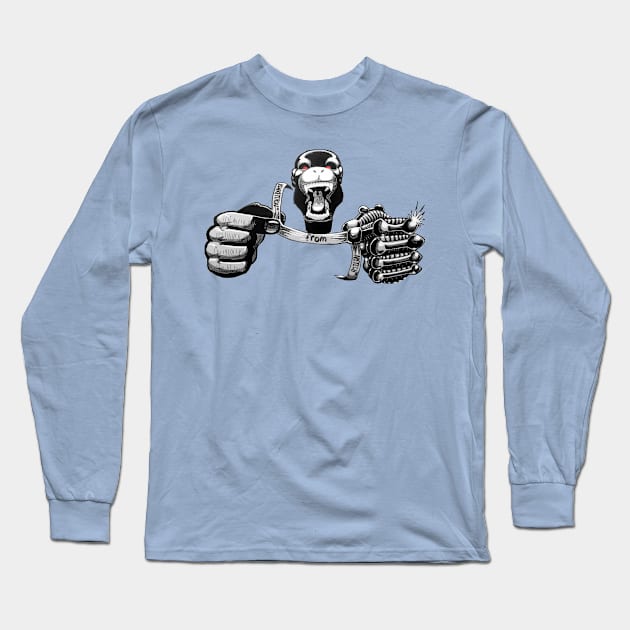 Monkeytron™ from Apetech© Long Sleeve T-Shirt by oneAM